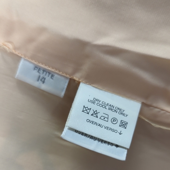 Vintage Liz Cailborne Floral Blazer Tan Orange 14P preppy retro bohemian busines - Picture 7 of 8